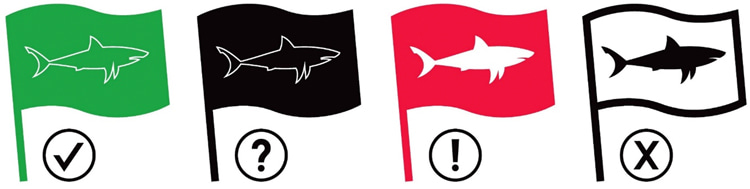 Atividade de tubarão: os observadores de tubarões da África do Sul usam um sistema de alerta de quatro bandeiras