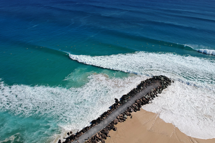 Ondulação em terra: uma ondulação longa que atravessa milhares de quilômetros pelo oceano e geralmente é mais previsível do que uma onda de vento |  Foto: Shutterstock
