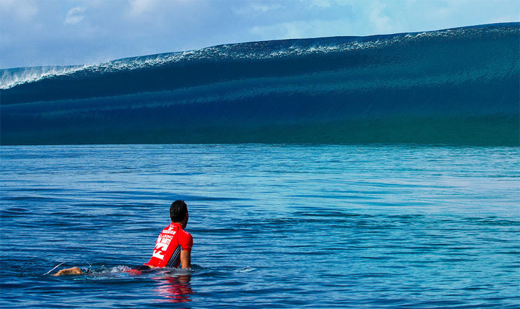 Teahupoo: uma onda pesada com lábio grosso |  Foto: WSL