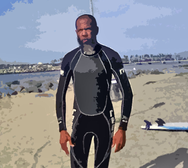 Thurston Sawyer II - se apresenta como o primeiro surfista negro profissional do mundo