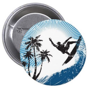 Emblema do botão de surfista