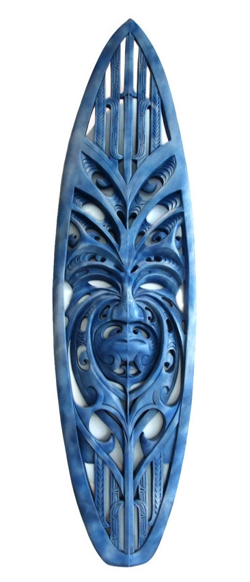 Uma prancha de surfe entalhada Maori - Uma incrível obra de arte |  Art bino smith