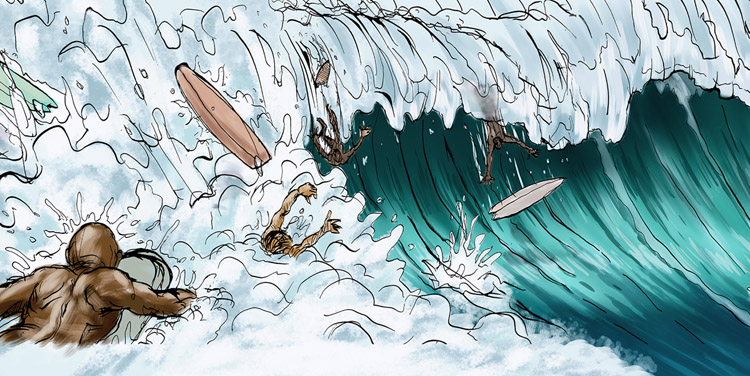 Reino da Ilha: Surf or Die - Uma viagem de surfe de Hiroshi Mori