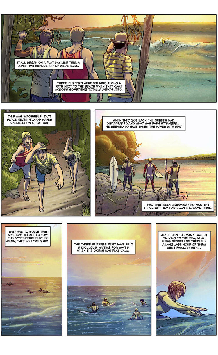 The Wave Conjurer (página 2): uma surf trip de Maxi González, Juan Martínez Alarcón e Carlos Rios