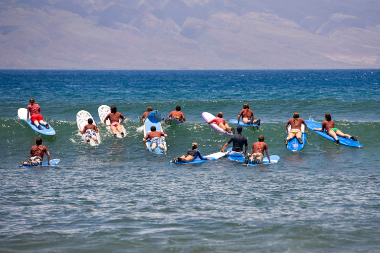 Surf: Surfistas iniciantes devem aprender a pegar uma onda antes de resurfacing |  Foto: Shutterstock