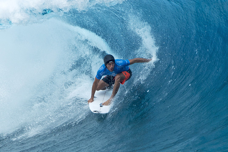 Capacetes de surfe: Quase 40% de todas as lesões relacionadas ao surfe envolvem a cabeça |  Foto: WSL