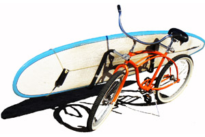 Suporte de bicicletas para pranchas de surf
