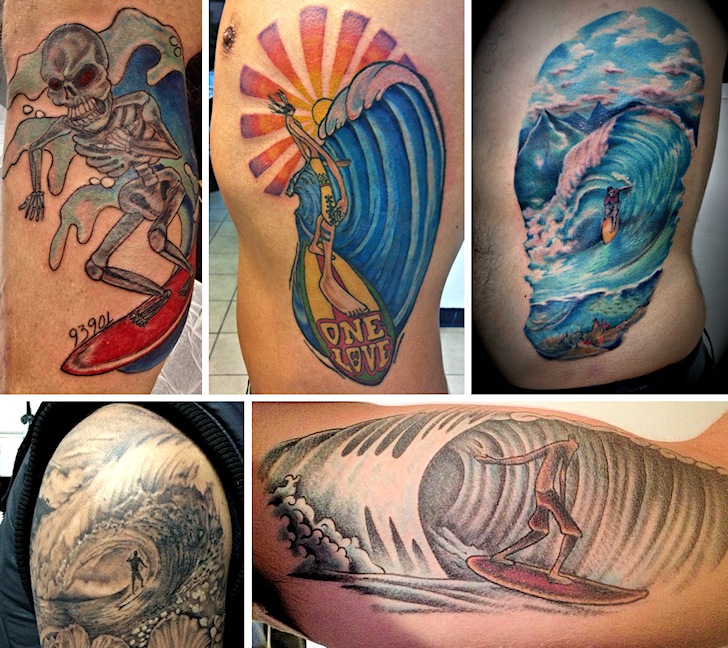 Tatuagens de surf: a criatividade é uma habilidade universal