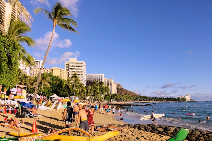 Praia de Waikiki, Havaí: o destino do surfe para toda a família