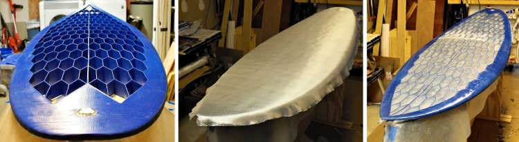 Prancha de surf impressa em 3D: diamantes de cristal