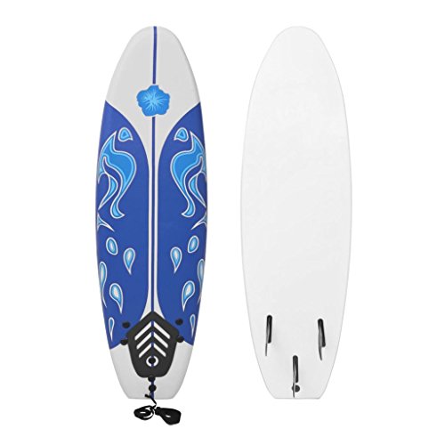 prancha de surf vidaXL branca para iniciantes Prancha de espuma PP XPE branca 170 cm