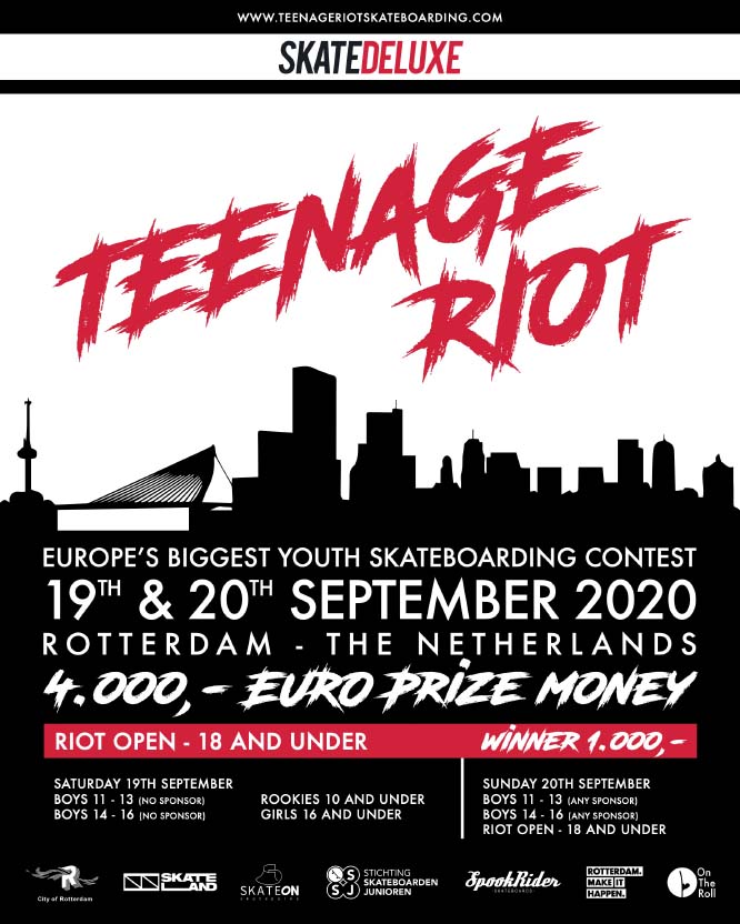 Concurso Juvenil de Skate Teenage Riot 2020